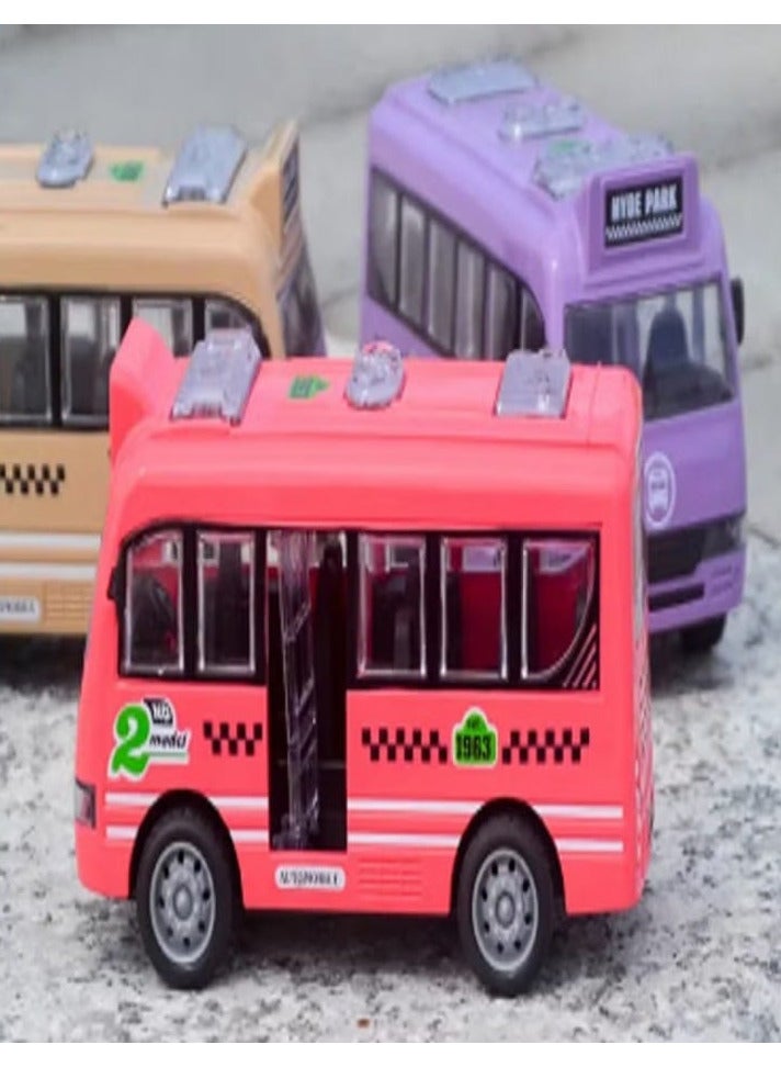 لعبة سيارة بيبي باص يمكن للأطفال فتح باب الحافلة للأولاد والبنات موديل سيارة مقاومة للسقوط بعمر سنتين (بني فاتح) - Image 5