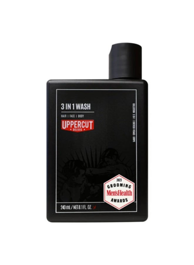 Uppercut Deluxe 3-in-1 Wash 240ml - Image 1
