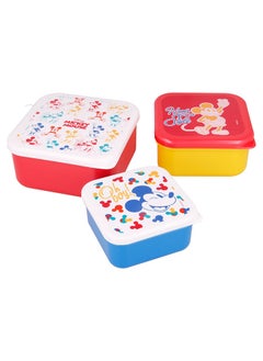 Disney Disney Lunch Box Nesting 3Pcs Set Mickey Mouse True Original  - Image 3