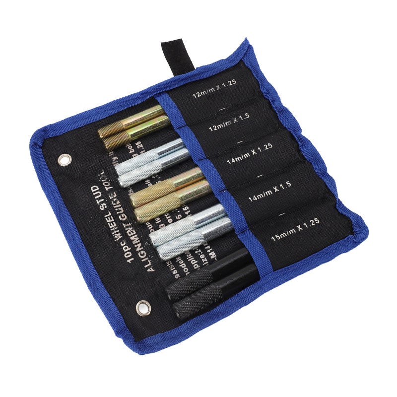Wheel Alignment Pin 10-Piece Aluminum Alloy Kit - Expedited Tire Installation Positioning Guide for Fiat Ferrari Opel PSA Vehicle Hub Maintenance - Image 3