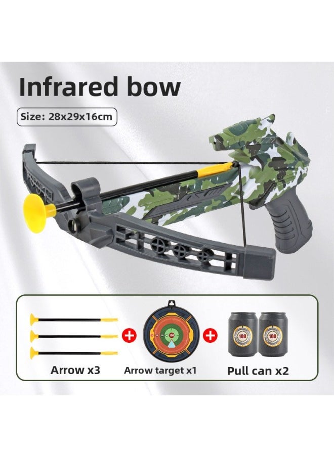 Boys Educational Children Bow And Arrow Crossbow Toy Outdoor Rubber Suction Cup Archery Gift Toy Manufacturers-Color:Green  - Image 1