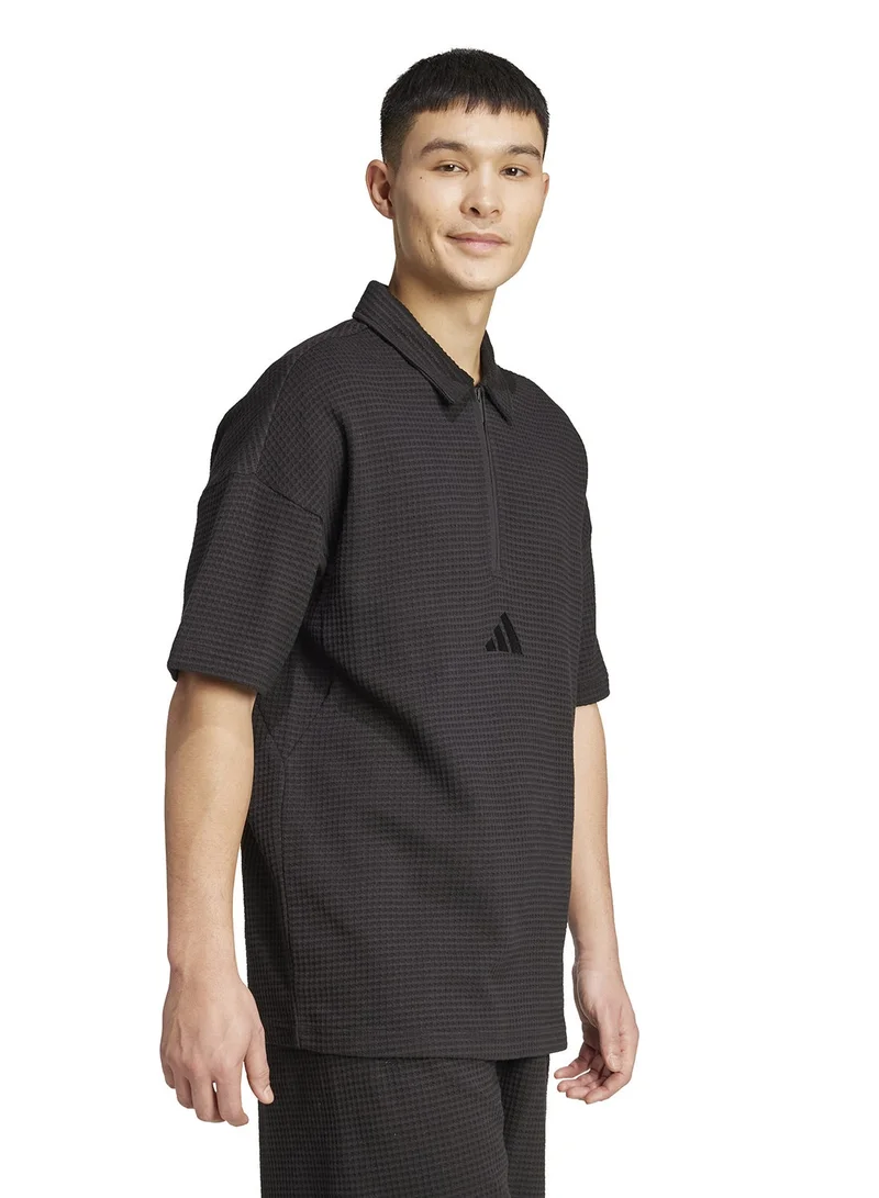 Adidas  All Szn Waffle Knitted Polo for Men | Best Price UAE