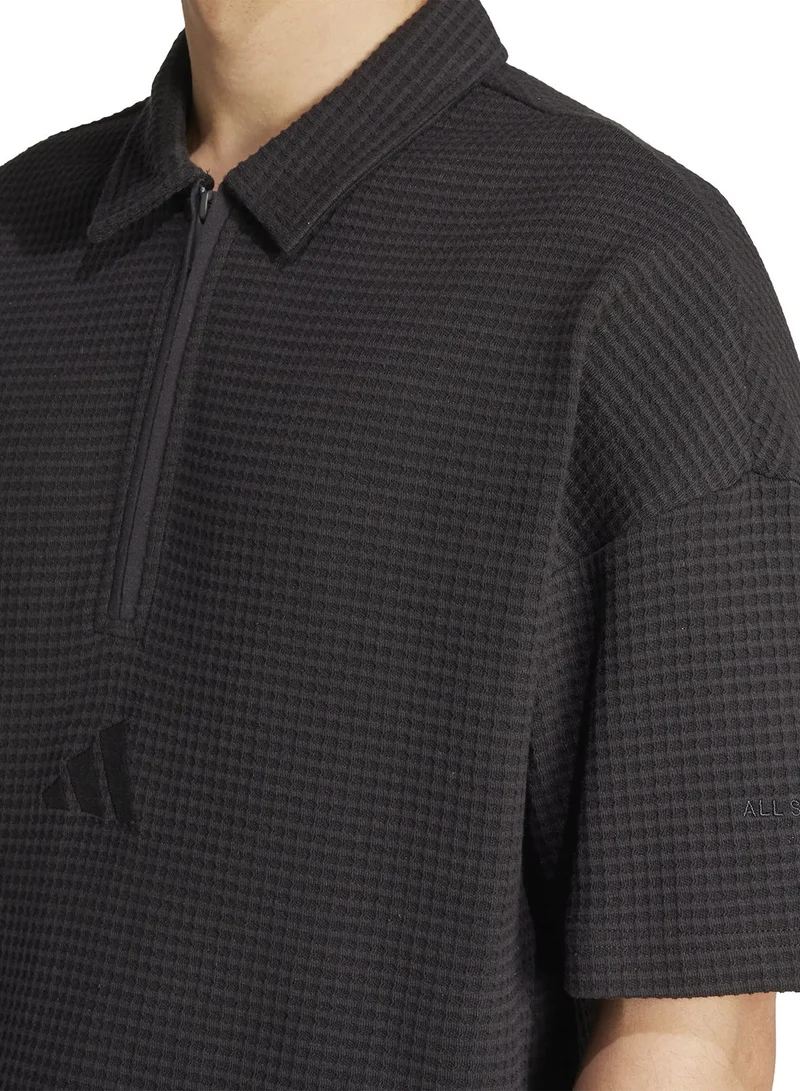 Adidas  All Szn Waffle Knitted Polo for Men | Best Price UAE