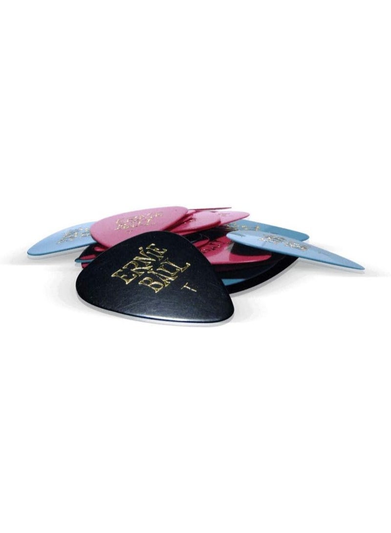 Ernie Ball Ernie Ball Guitar Picks, Thin, Assorted Colors, 24-pack (P09170) - Image 1
