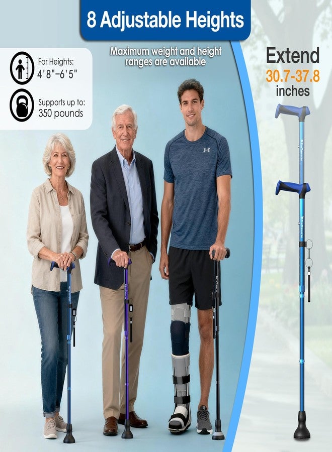 ProTraverse Walking Cane for Men & Women,Foldable,Adjustable,Self Standing Cane with Wrist Strap&Tag,350lbs Heavy Duty,All Terrain,Collapsible Walking Sticks for Seniors & Adults,Blue - Image 5