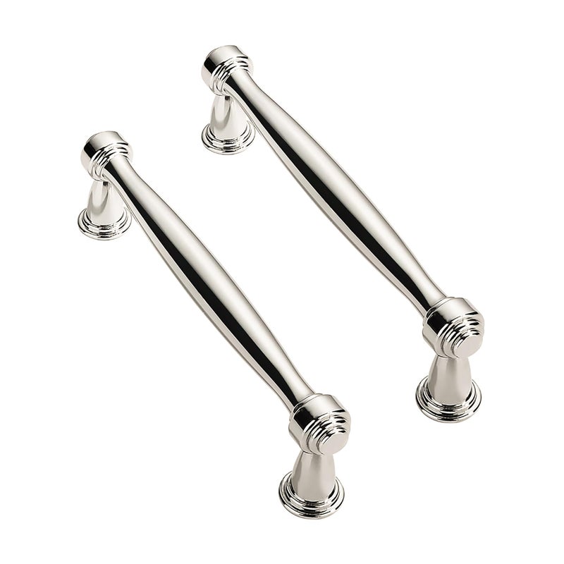 ZAUYX Solid HeavyDuty 10 Pack 334 Inch Hole Center Vibrant Polished Nickel Cabinet pulls is Suitable for Kitchens cabinets vanities Bathroom cabinets - Image 2
