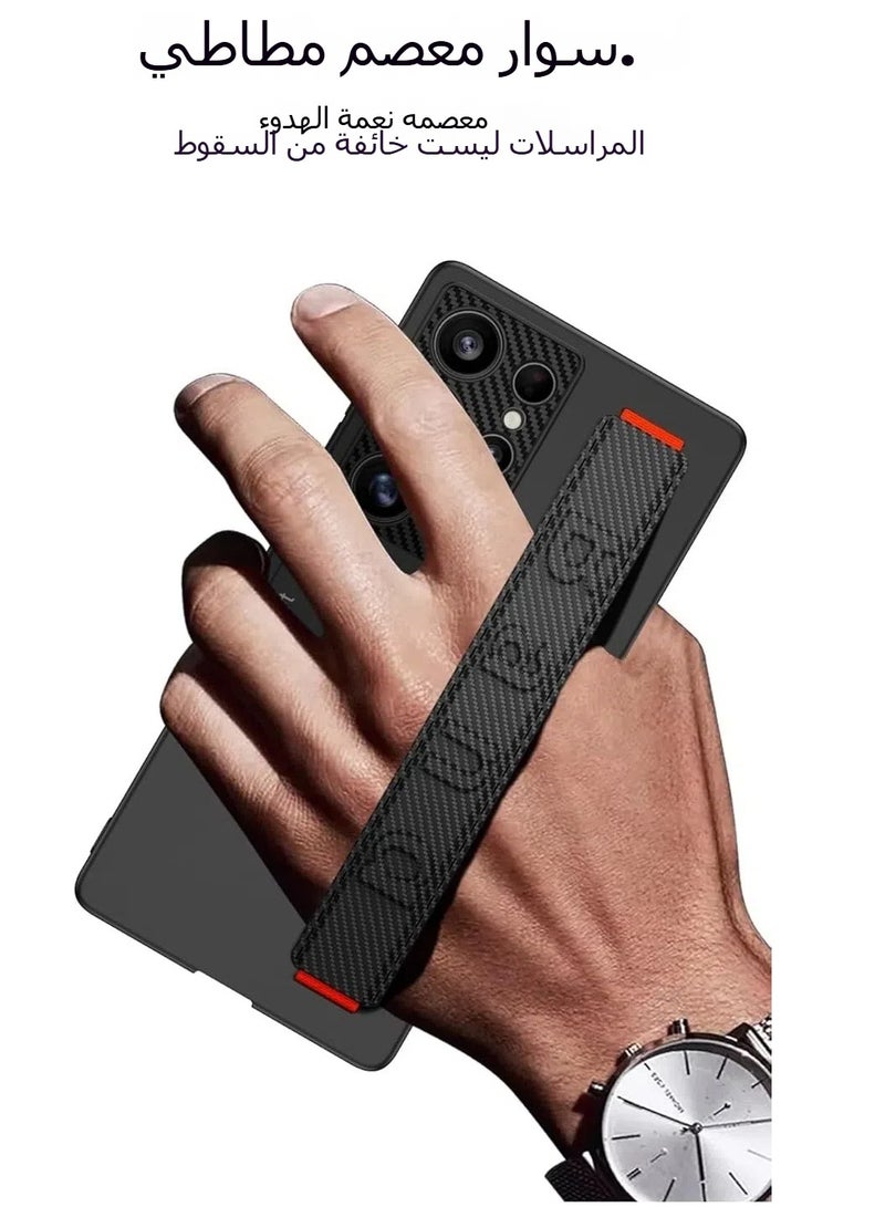 general Case Compatible with Samsung Galaxy S25 S25 Plus S25 Ultra Case with Elastic Wristband Hand Strap, Full Protective Anti-Drop Hard PC Cover with Kickstand Case for Galaxy S25 S25 Plus S25 Ultra - Image 2