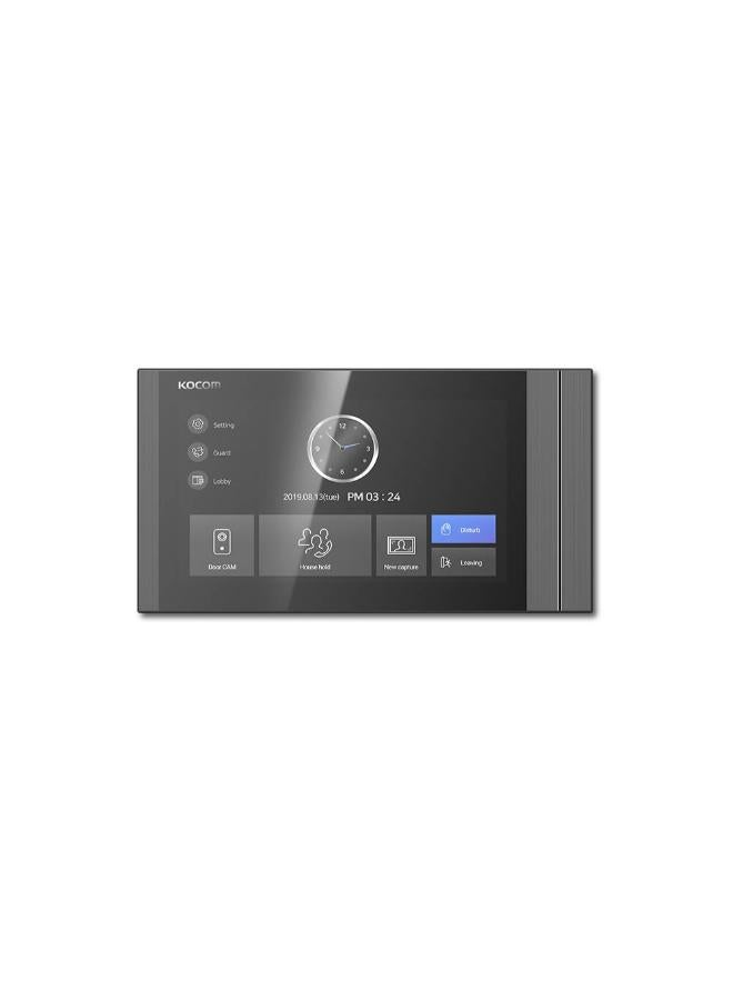 Kocom Kcv-T701Sm Videophone, 7" Digital Lcd Touch Color Monitor, Black