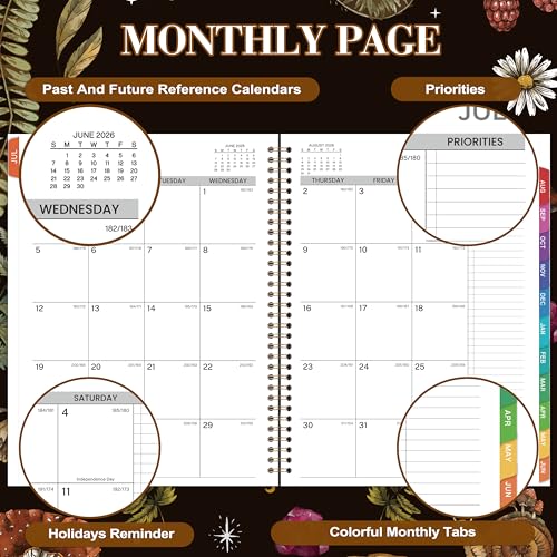 Tersus 2026-2027 Appointment Book/Planner - 8.1"x11", 2026-2027 Daily Planner, July 2026 - June 2027, Weekly & Monthly, Hourly Planner with 30-Minute Interval, Monthly Tabs, Pocket - Image 3