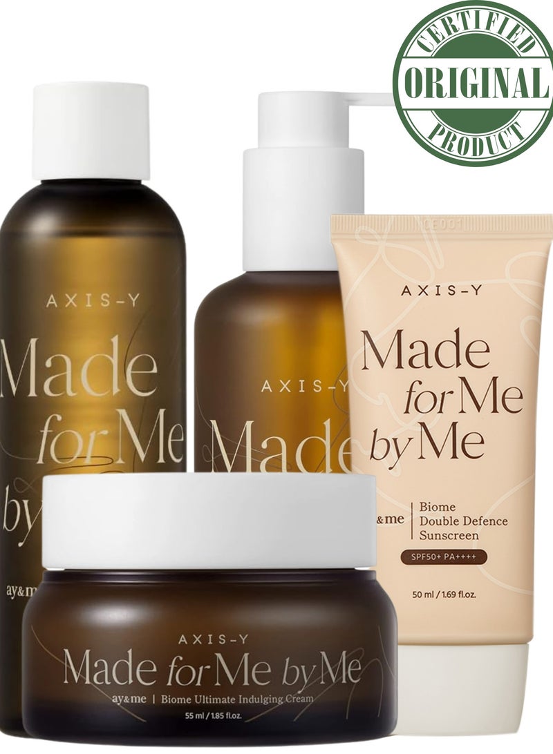 AXIS-Y Dry, Sensitive & Reactive Skin Solution – AXIS-Y Made for Me Indulging Cream, Cleansing Oil, Infused Toner & Sunscreen Complete Soothing Barrier Routine - Image 1