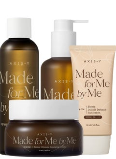 Axis-Y Made for Me by Me Indulging Cream – 55 ml, Cleansing Oil – 200 ml, Infused Toner – 200 ml, & Sunscreen – 50 ml Pack | Complete Skincare Routine for Hydration, Radiance, and Protection