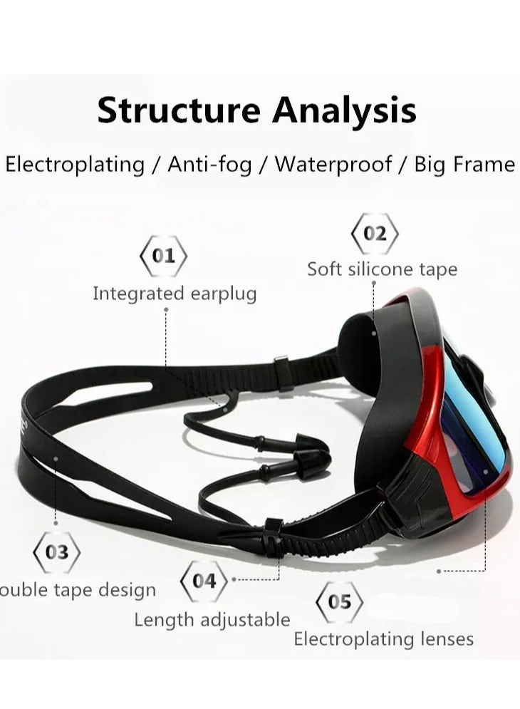 Spall Myopia Swimming Glasses Prescription Waterproof Anti Fog Swim Eyewear Silicone Diopter Diving Goggles Adults - Image 2