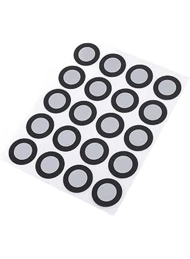 Sanpyl 3D Scanning Tracking Markers Dots 12mm Precise Reference Point Diffuse Reflection Positioning Stickers for 3D Scanner 200 Pieces Inner 12mm Outer 19mm - Image 1