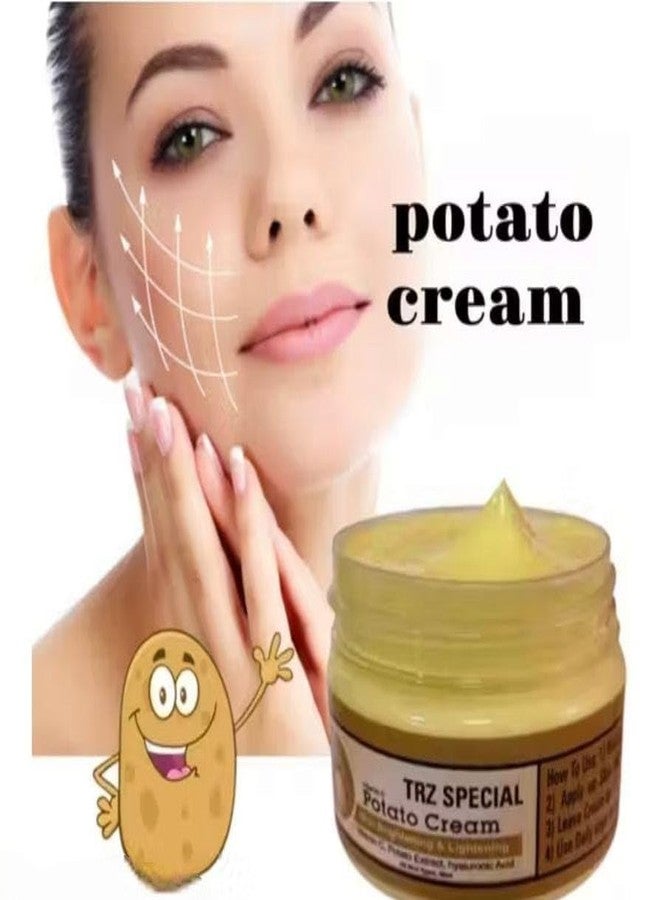 TRZ Potato Anti-Aging & Wrinkle Reducer-Brightens Skin Tone, Reduces Wrinkes, Fine Line & Repairs Sun Damage Cream 50gm - Image 4