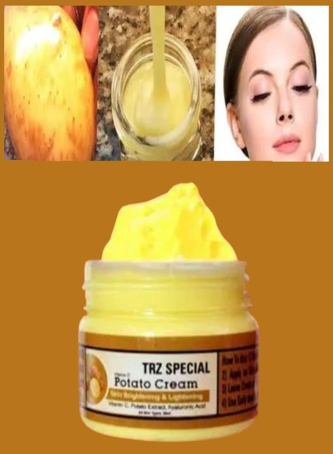 TRZ Potato Anti-Aging & Wrinkle Reducer-Brightens Skin Tone, Reduces Wrinkes, Fine Line & Repairs Sun Damage Cream 50gm - Image 2