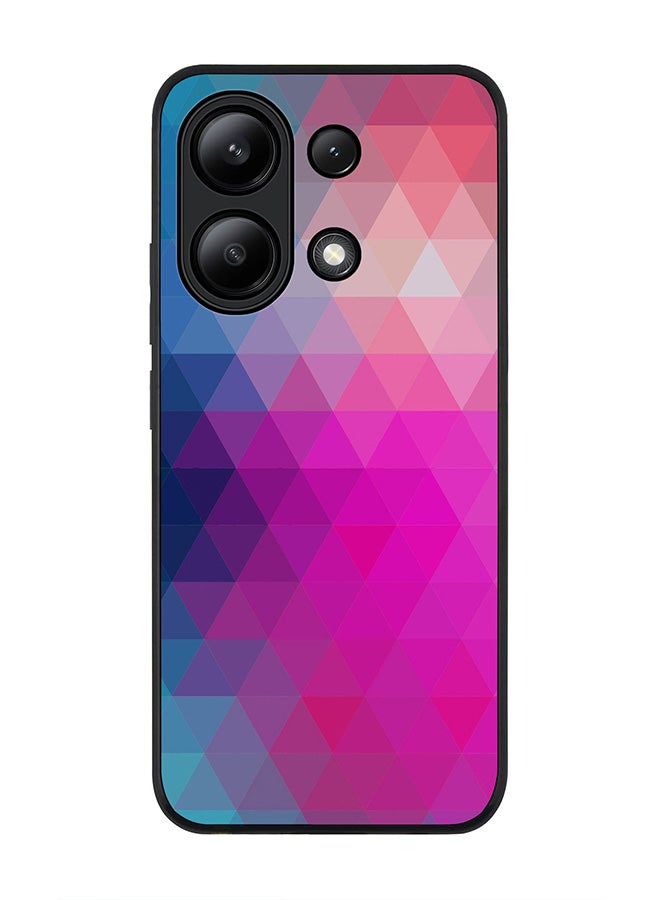 Stylizedd Rugged Black edge case for Xiaomi Redmi Note 13 4G, Slim fit Soft Case Flexible Rubber Edges Anti Drop TPU Gel Thin Cover -  Violet Prism - Image 1