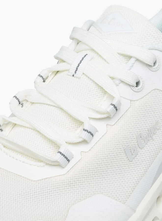 Lee Cooper Men's Logo Print Shoes with Lace-Up Closure