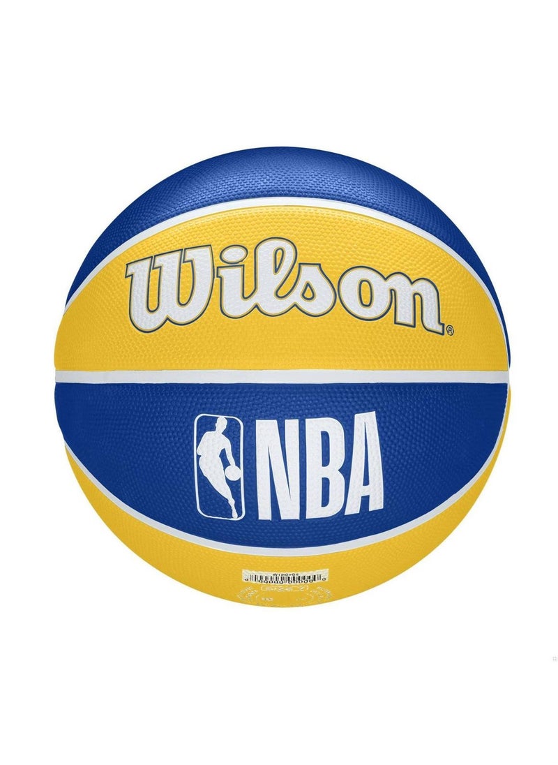 Wilson - NBA Team Alliance Basketball Golden State Warriors - Size 7 for +12 years old and Adults - Yellow/ Blue - Image 1