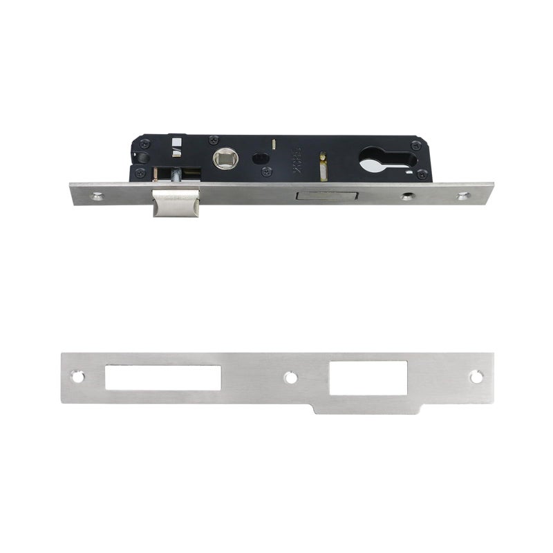 Risbay 1PCS Silver Aluminum Alloy 2 Point Bolt Mortise Lock Replacement Fit for Pella Storm Door Handle Set Part with Screws - Image 3