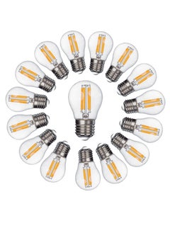 G45 LED Filament Vintage Golf Ball Bulbs, 4W, E27 Base, 480 Lumens, Amber 2700K Warm White, Pack of 10 - pzsku/Z42254412D688E1698A1AZ/45/_/1723548888/5aaf0b1b-e093-431e-9535-81a8bf55712f