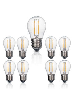 G45 LED Filament Vintage Golf Ball Bulbs, 4W, E27 Base, 480 Lumens, Amber 2700K Warm White, Pack of 10 - pzsku/Z42254412D688E1698A1AZ/45/_/1723548981/078a2e6d-062e-4654-b327-e0e968f2c4fa