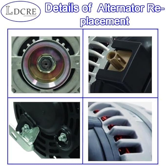 LDCRE Alternator Replacement for Honda Civic 2012-2015, CR-V 2012-2014, Acura ILX 2013-2015, High Output Pure Copper Coil, OE Fit, Replaces 11604, 104210-1530, 31100-RX0-A01, 400-52444R - Image 5