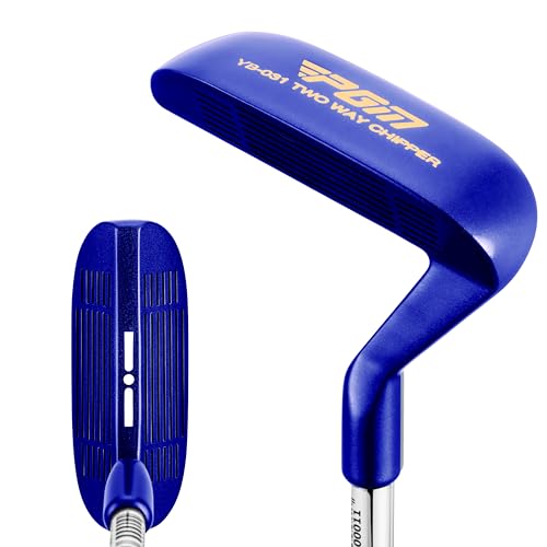 PGM Golf Club TwoWay Chipper 36 for Right and Left Handed DualSided Chipper Putter Short Game Improvement Wedge for Men and Women Blue TUG071 - Image 1