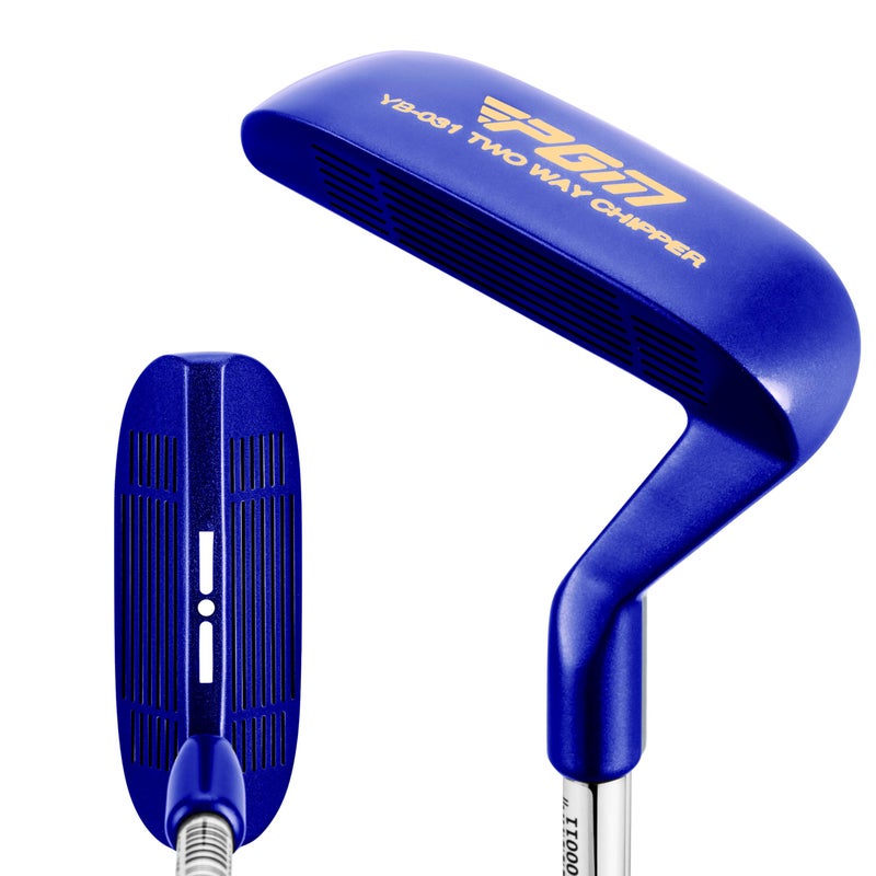 PGM Golf Club TwoWay Chipper 36 for Right and Left Handed DualSided Chipper Putter Short Game Improvement Wedge for Men and Women Blue TUG071 - Image 2