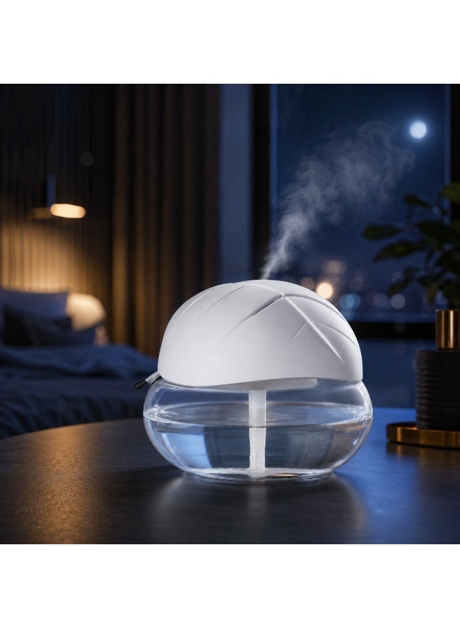 vsell24 Electric Leaf Shape Portable Room Air Fresher Diffuser Purifier And Humidifier Revitalizer White - Image 1