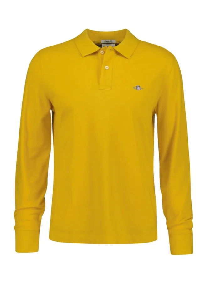 غانت Gant Regular Fit Shield Long Sleeve Pique Rugger