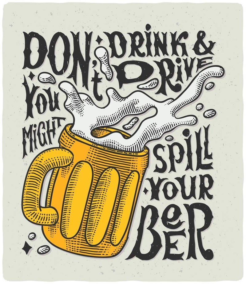 5 Ace dont drink and drive Poster Sticker|Inspirational poster|Motivational |Poster about life|Poster for living room,bed room,home,gym,office|self adesive poster - Image 4