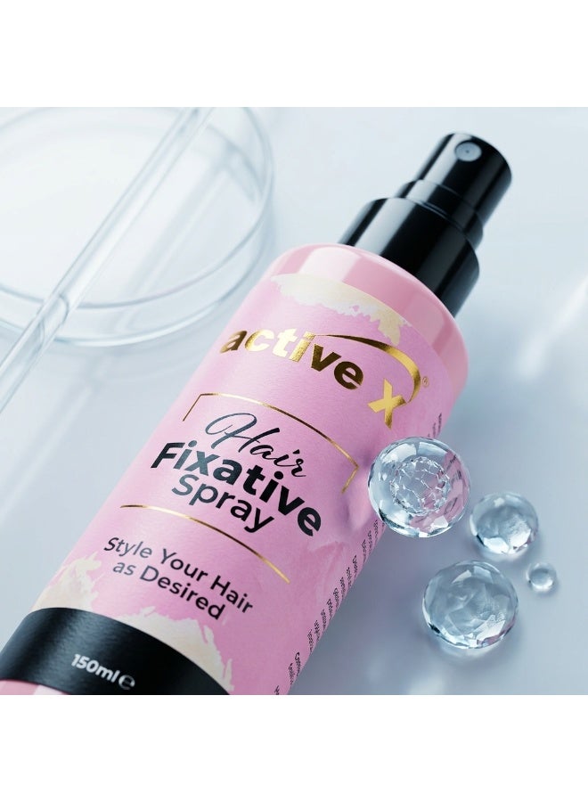 ActiveX Hair Fixative Spray 150ml – Long Lasting Hold Hair Spray with Natural Shine & Anti-Humidity Protection - Image 3