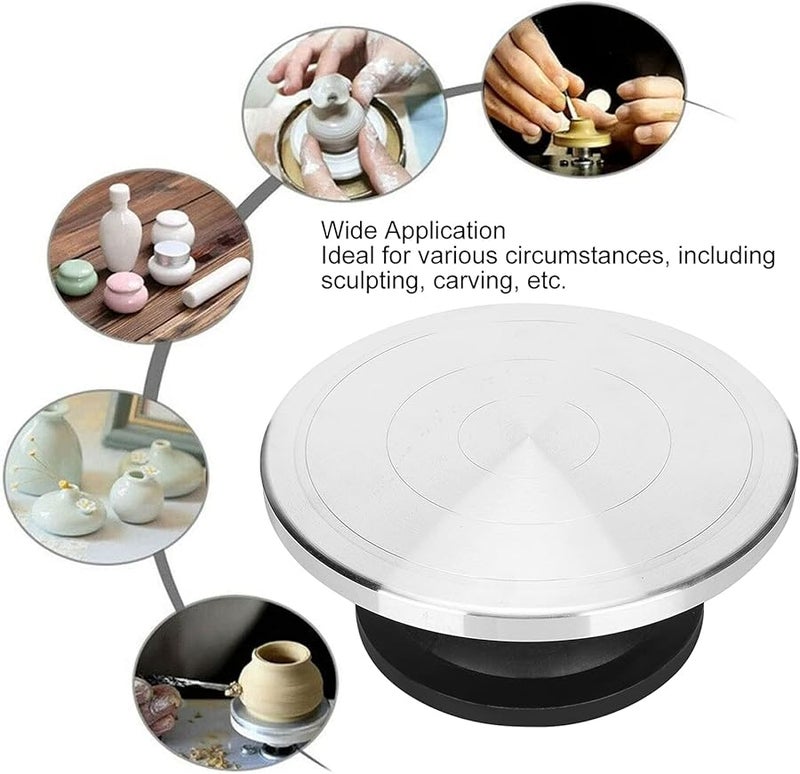 25 cm Turntable Stand For Painting Sculpting Carving Decorating And Modelling - Image 4