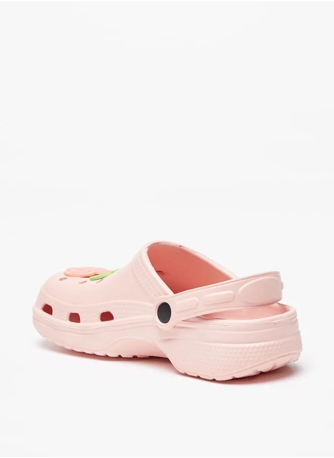 أكوا Girls Accent Detail Slip-On Clogs