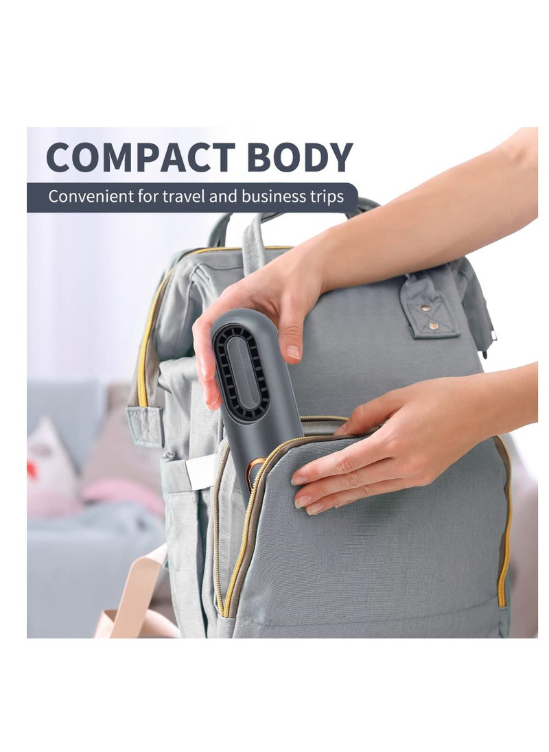 SYOSI - Hair Dryer with Comb Compact Ionic Blowdryer Portable Travel Blow Dryer Thermostatic Quick Dry Hot and Cold Temperature 3 Wind Speed Adjustable (Grey) - Image 1