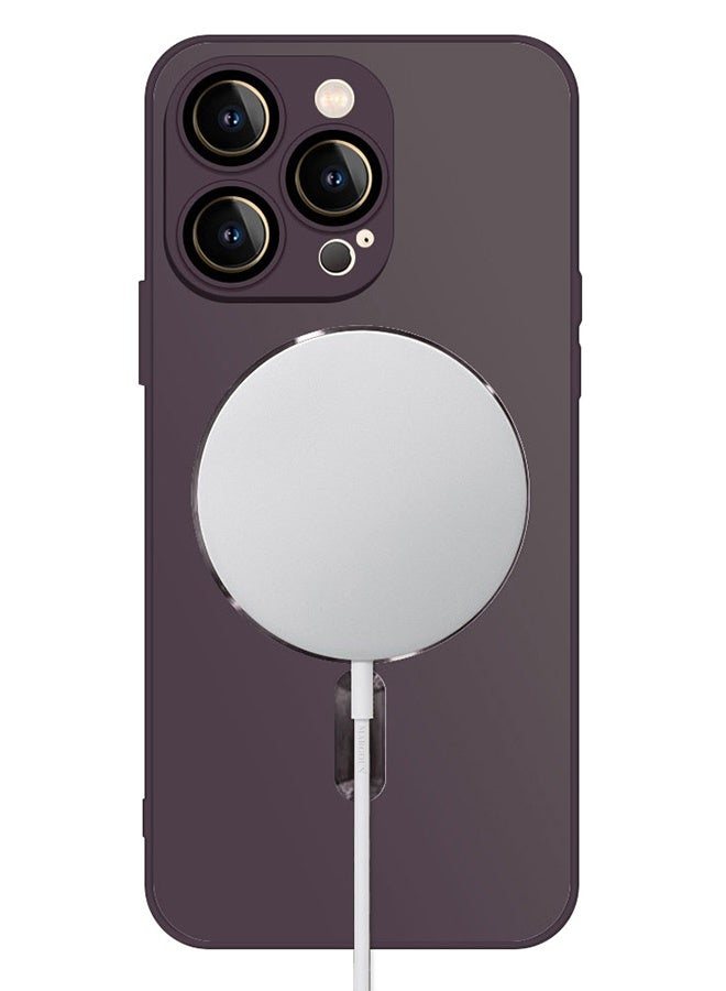 CATANES iphone 13 Pro Case and Cover With MagSafe Built-in High-Grade TPU Material Purple - Image 2