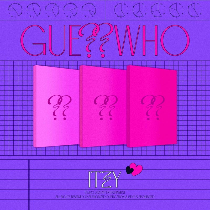 JYP Ent ITZY GUESS WHO AlbumPreOrder BenefitFolded PosterExtra Photocards Set DAY verF - Image 2