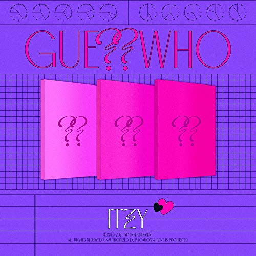 JYP Ent ITZY GUESS WHO AlbumPreOrder BenefitFolded PosterExtra Photocards Set DAY verF - Image 1