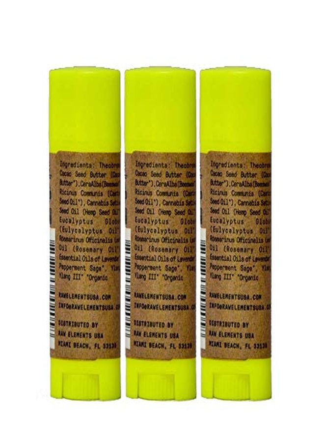 raw elements Organic Herbal Rescue Lip Balm, 0.15Oz (3Pack) - Image 2