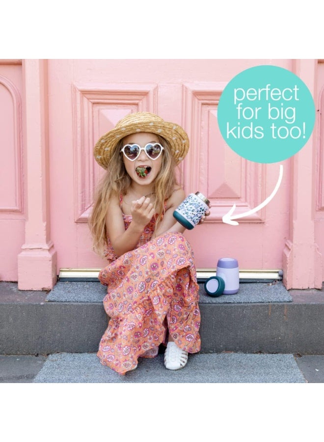 b.box Insulated Food Jar Mini | Small Snack Container for Babies and Kids | Double Wall Stainless Steel | Keeps Food Cold for 6hrs, Warm for 4hrs | (Bear Hugs, 7 oz) - Image 5