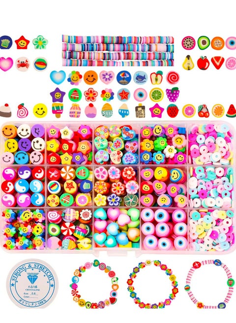Flower Smile Fruit Clay Beads 15 StylesBeads Soft Kit 31