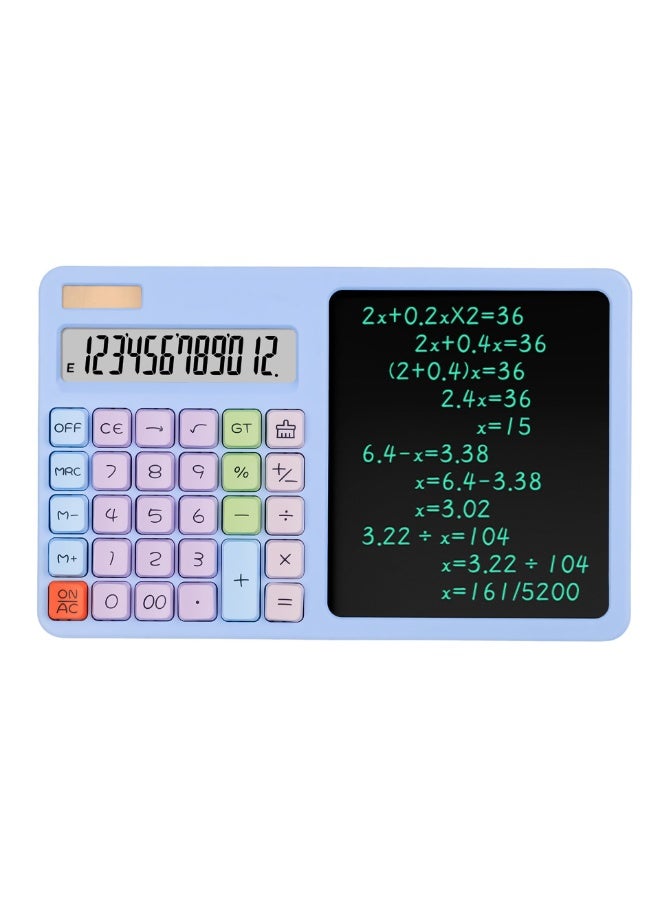2-in-1 scientific calculator with large screen display, portable office LCD drawing board, erasable, multi-functional - Image 3