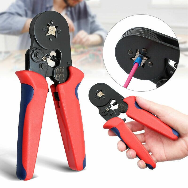 NityaEcommerce Ferrule Crimping Tool Selfadjustable Ratchet Pliers Crimpers AWG23702510mm - Image 5