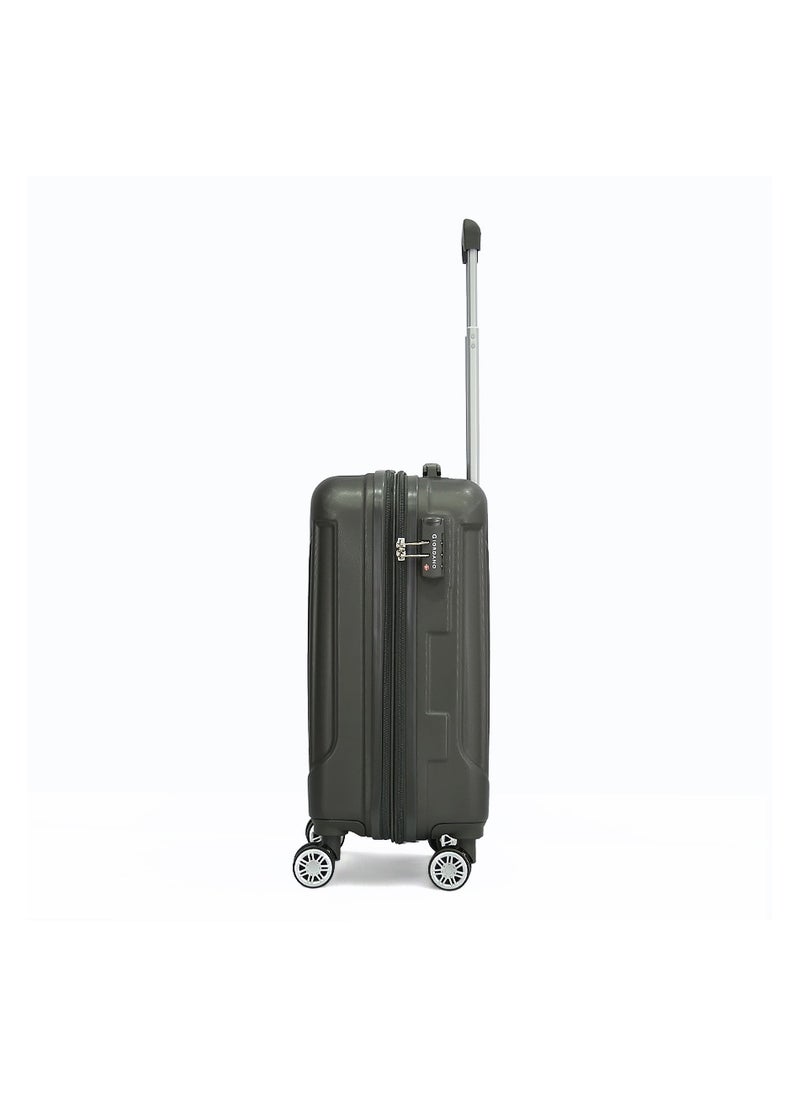 GIORDANO Giordano Hardshell 20-Inch Carry-On Trolley Bag,Grey  - Image 3
