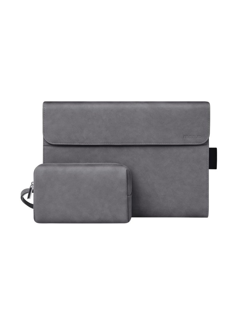 KASTWAVE SYOSI Slim Shell Cover Tablet Sleeve, Case Compatible with Surface Pro 7 Plus/Pro 7/Pro 6/Pro 5/Pro 4 12.3 inch, with Small Bag Multi Viewing Angles Compatible with Type Cover Keyboard, Slate Gray  - Image 1
