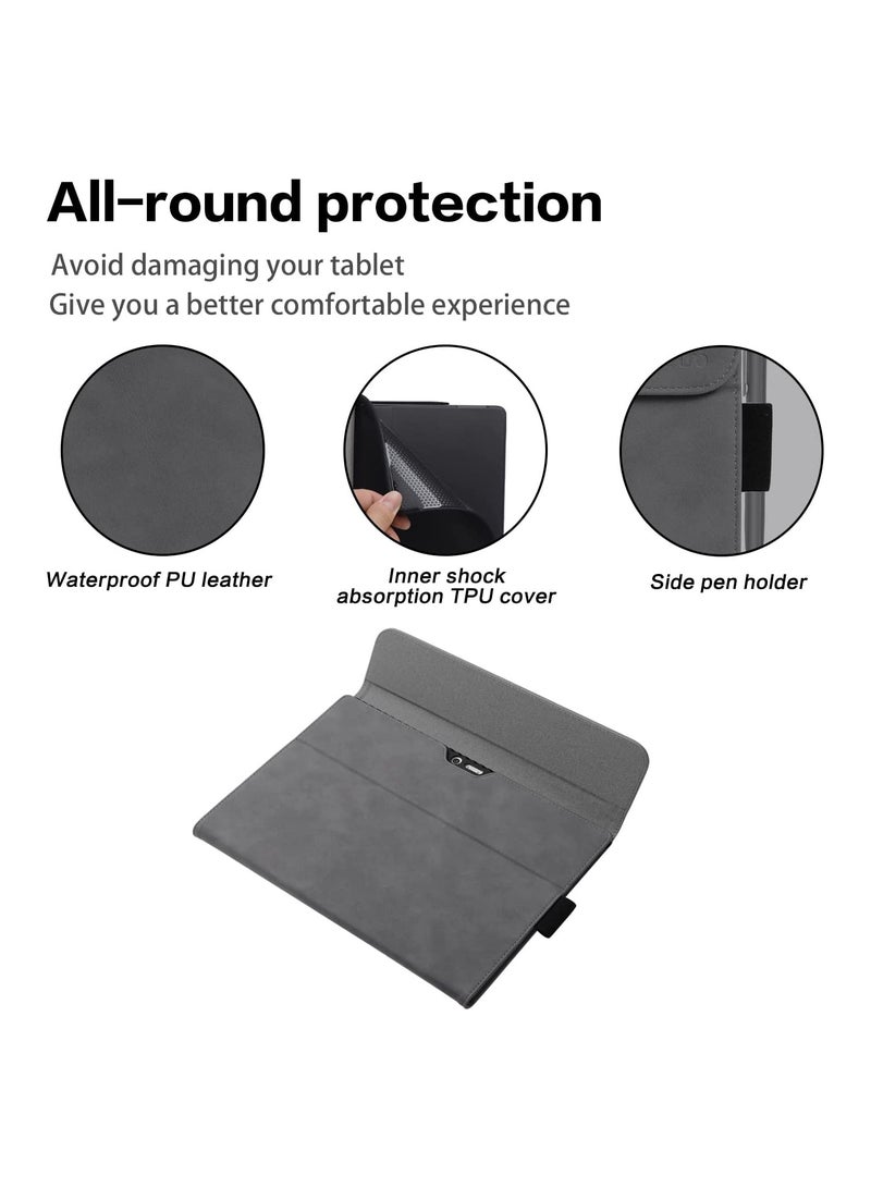 KASTWAVE SYOSI Slim Shell Cover Tablet Sleeve, Case Compatible with Surface Pro 7 Plus/Pro 7/Pro 6/Pro 5/Pro 4 12.3 inch, with Small Bag Multi Viewing Angles Compatible with Type Cover Keyboard, Slate Gray  - Image 5