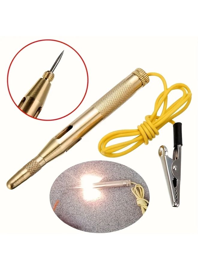 Yellow Car Circuit Test Pen Voltage Detection Probe Automotive Diagnostic Tool - Image 1