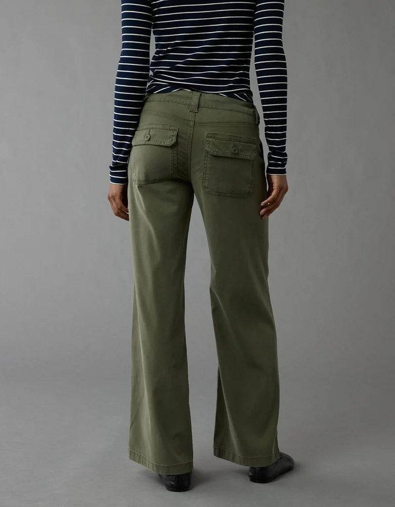 American Eagle AE Stretch Low-Rise Baggy Wide-Leg Pant