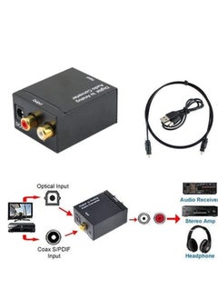 Captaintech Digital To Analog Audio Converter Adapter Dac Spdif Optical To L/R Rca Adapter To Jack  - Image 3