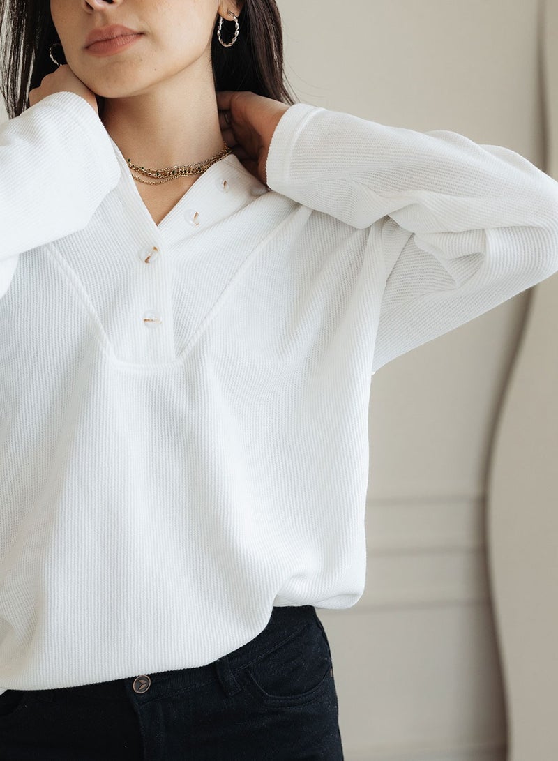 Women Jacquard Sweater soft textured fabric relaxed fit